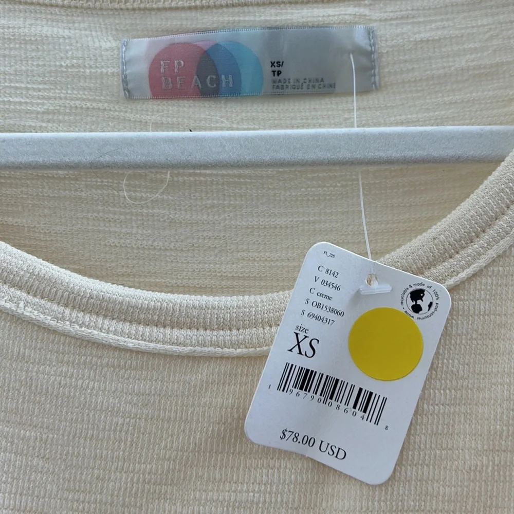 NWT Free People Beach LS Cover Up Dress - Picture 4 of 5